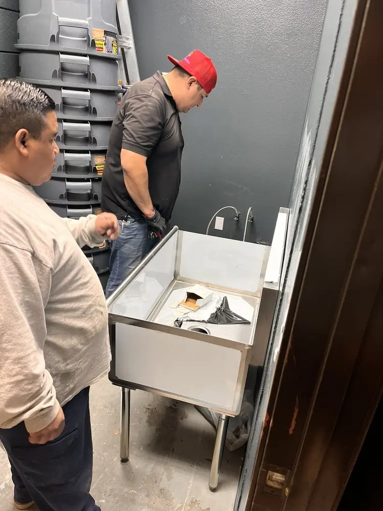 Commercial plumbing and sink installation in Cumru